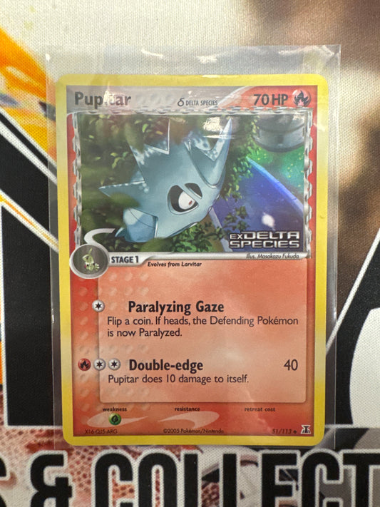 Pokémon Pupitar Delta Species 51/113 Reverse Foil