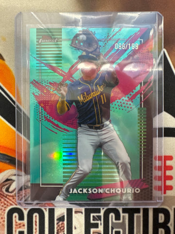 2026 Topps Finest MLB Jackson Chourio Rare Teal Refractor /199