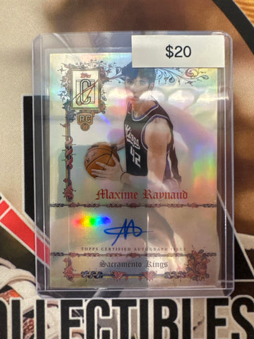 2026 Topps Signature Class NBA Maxime Raynaud Maniacripts Autograph Refractor