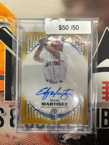 2026 Topps Pristine MLB Edgar Martinez Pristine Autograph Gold Refractor /50