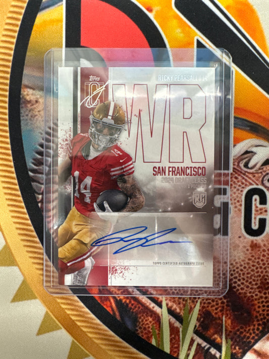 2024 Topps Signature Series Football Ricky Pearsall Rookie Autograph