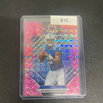 2023 NFL Mosaic Anthony Richardson Camo Pink Rookie