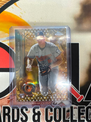 2025 Topps Chrome X Cactus Jack Coby Mayo Rookie Gold Refractor /50