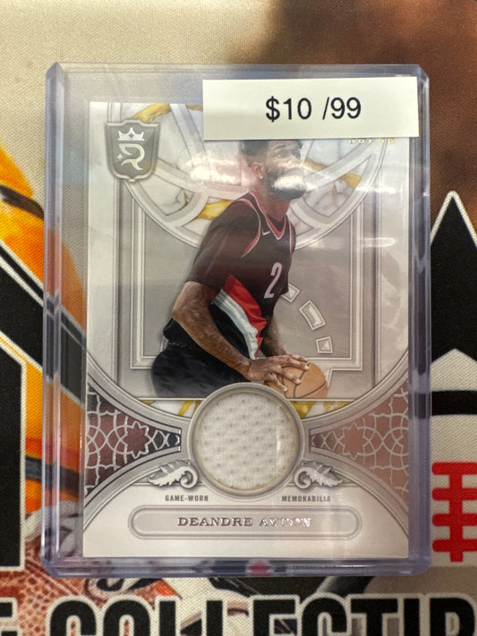 2024 Topps Royalty Basketball Deandre Ayton Round Ball Relics /99