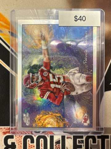 2025 Topps Chrome Cosmic NFL Patrick Mahomes II Stars In The Night SSP