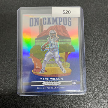 2021 NFL Zach Wilson Panini Prizm Draft Picks On Campus