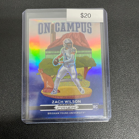 2021 NFL Zach Wilson Panini Prizm Draft Picks On Campus