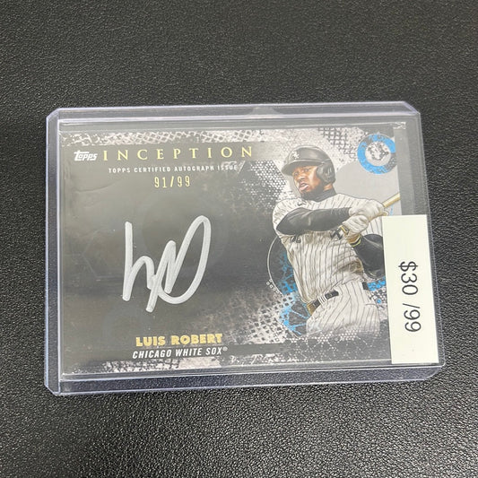 2022 MLB Topps Inception Luis Robert Silver Signings Auto /99