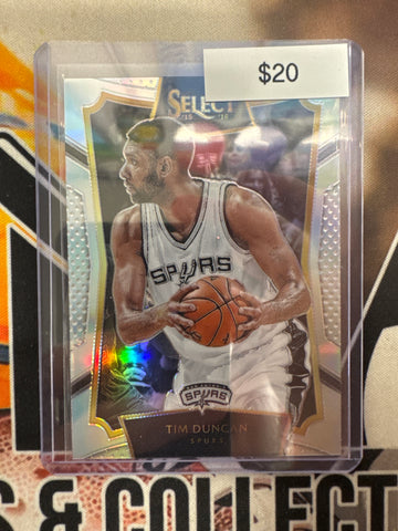2015-16 Panini Select NFL Tim Duncan Silver Prizm