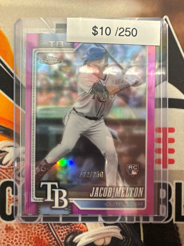 2026 Topps Chrome MLB Jacob Melton Rookie Pink Refractor /250