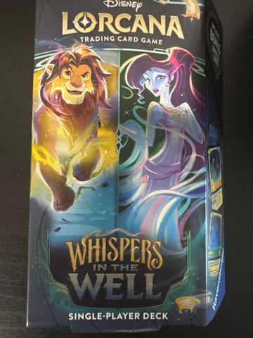 Lorcana Whispers in the Well deck Amber & Emerald