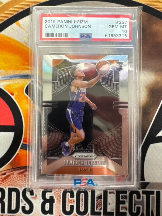 2019 Panini Prizm NBA Cameron Johnson Rookie PSA 10