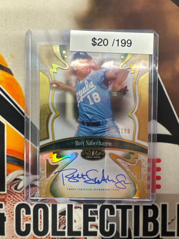2026 Topps Tier One MLB Bret Saberhagen Connoisseurs Autograph Refractor /199