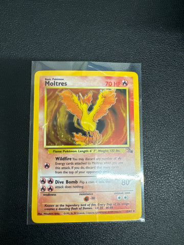 Pokémon Fossil Set Moltres Holo 12/62