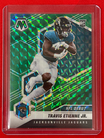 2021 Mosaic Football Travis Etienne Jr. Reactive Green Mosaic Rookie