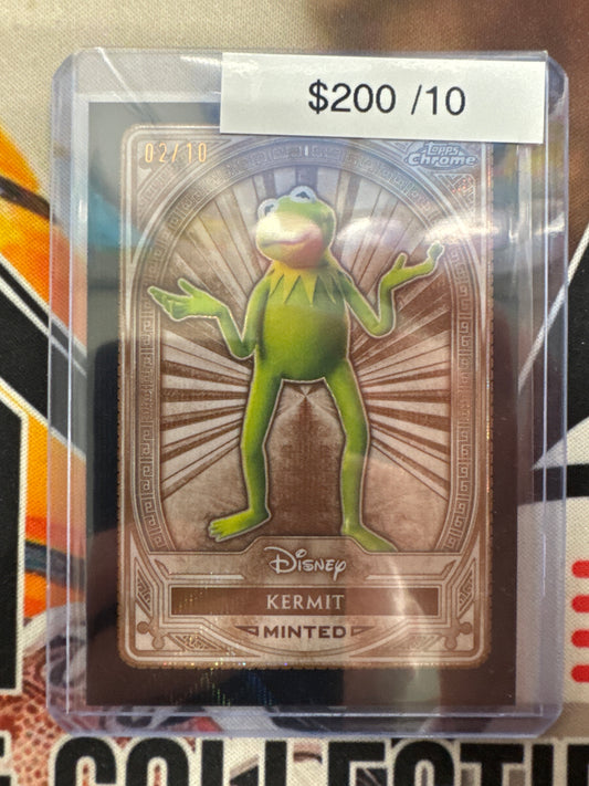 2025 Topps Disney Mint Kermit Bronze Black Wave Refractor /10