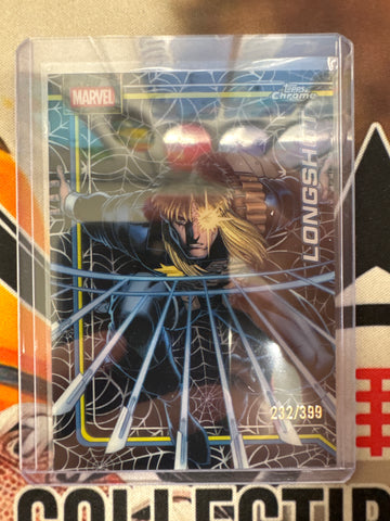 2026 Topps Chrome Marvel Longshot Spider-Web Refractor /399