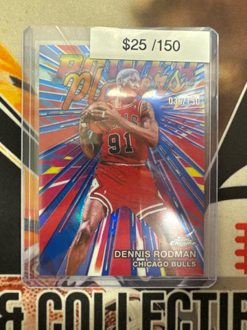 2026 Topps Chrome NBA Dennis Rodman Power Players Blue Refractor /150