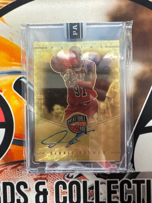 2025 Panini Black Box Dennis Rodman Autograph 1/1 Basketball Hall Of Fame