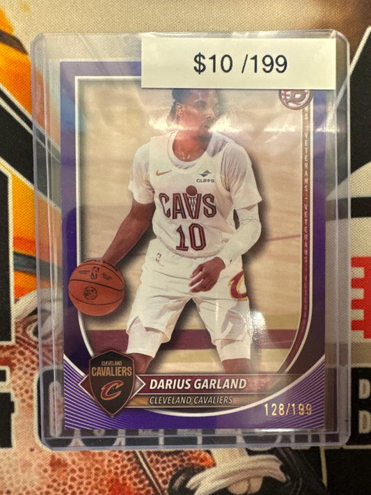 2025-26 Topps Bowman Basketball Darius Garland Purple Paper Refractor /199