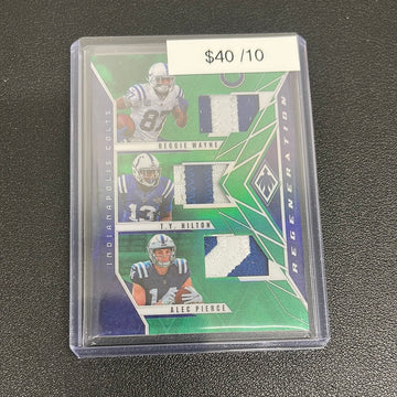 2022 NFL Phoenix Reggie Wayne T.Y. Hilton Alec Pierce Regeneration Patch /10