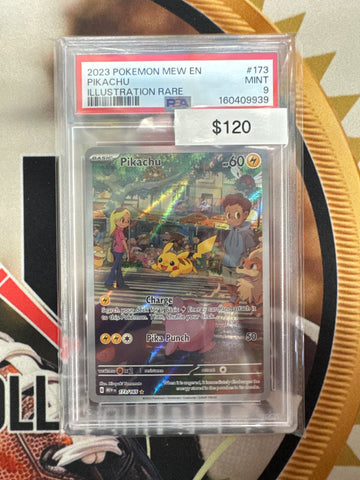 Pokémon Pikachu Illustration Rare (151) 173/165 PSA 9
