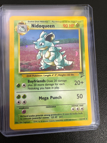 Pokemon Nidoqueen Base Set 2 12/130 Holo