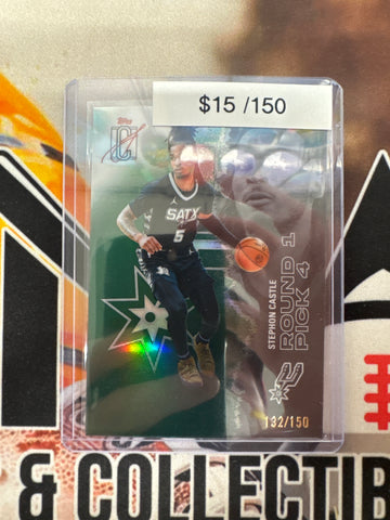 2026 Topps Signature Class NBA Stephon Castle Chrome Green Refractor /150