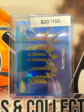 2025 Topps Chrome SpongeBob Nematodes Blue Refractor /150