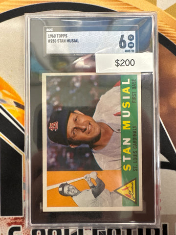 1960 Topps MLB Stan Musial SGC 6