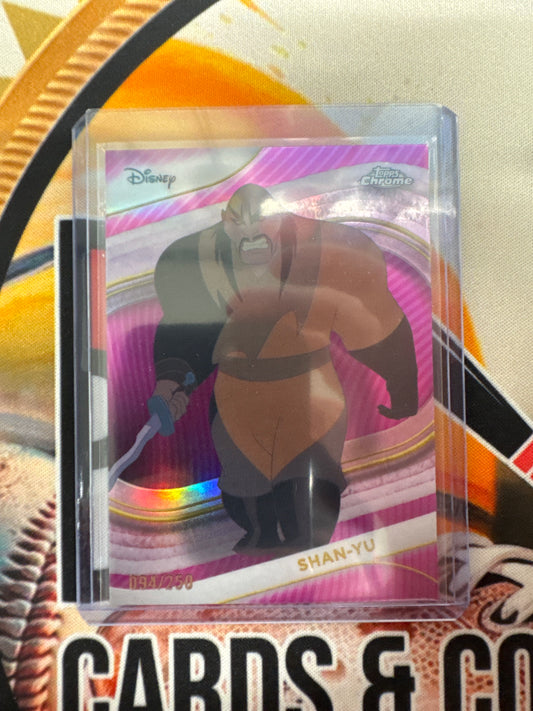 2025 Topps Chrome Disney Shan-Yu Pink Refractor /250