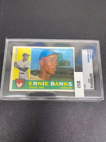 1960 MLB Topps Ernie Banks SGC Authentic