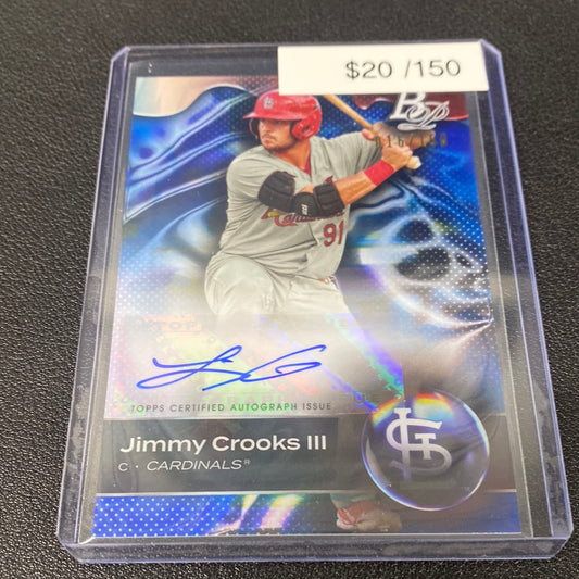 2023 Bowman Platinum Jimmy Crooks III auto /150