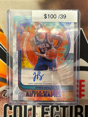 2026 Topps Motif Basketball Johni Broome Deco Rated Autographs Rookie Blue Refractor /39