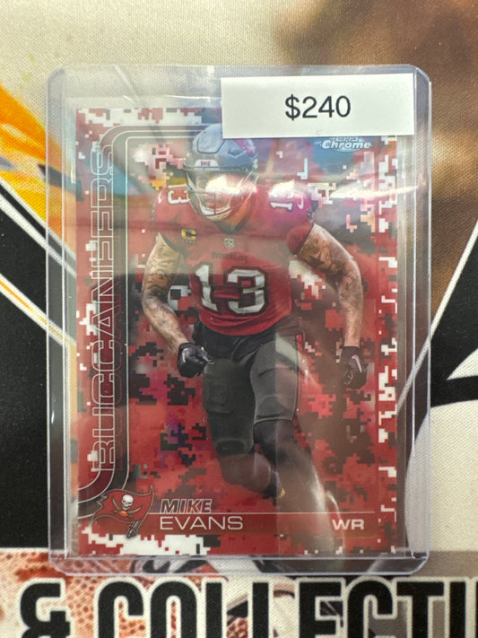 2025 Topps Chrome NFL Mike Evans Team Color Digicamo SSP
