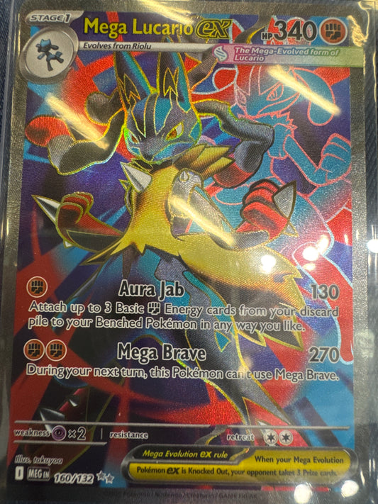 Pokemon Mega Lucario ex 160/132 Mega Evolution