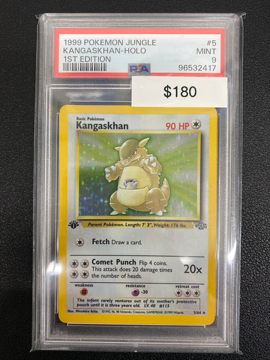 Pokémon 1st Edition Jungle Kangaskhan Holo PSA 9