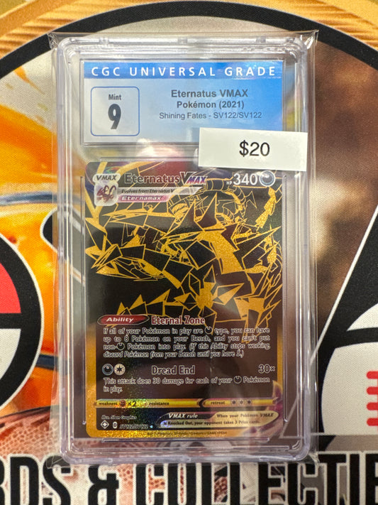 2021 Pokémon Eternatus Vmax Shining Fates SV122/SV122 CGC 9