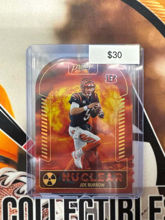 2024 Panini Prestige NFL Joe Burrow Nuclear Die-Cut