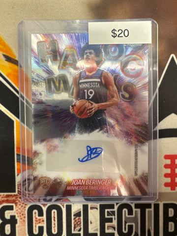 2026 Topps Chrome NBA Update Joan Beringer Rookie Autograph Havoc Marks