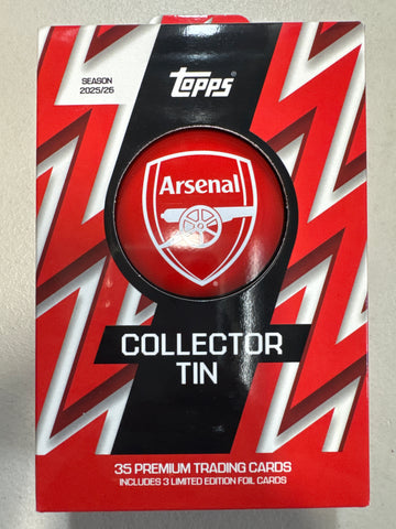 2025-26 Topps Arsenal Collector tin