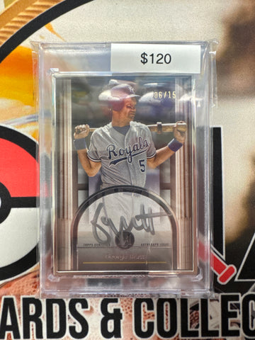 2024 Topps Museum Collection MLB George Brett Museum Framed Autograph /15