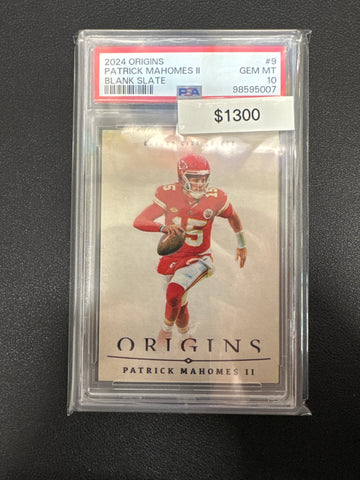 2024 Panini Origins NFL Patrick Mahomes II Blank State PSA 10