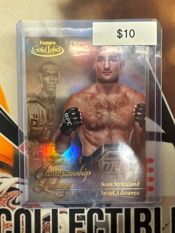 2024 Topps Gold Label UFC Sean Strickland Championship Lineage