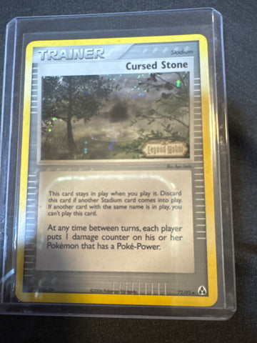 Pokemon Cursed Stone 72/92 Legend Maker reverse holo