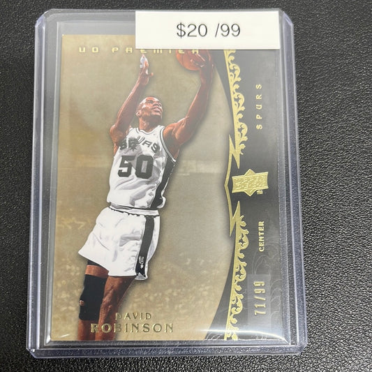 2008-09 NBA UD Premier David Robinson Gold /99