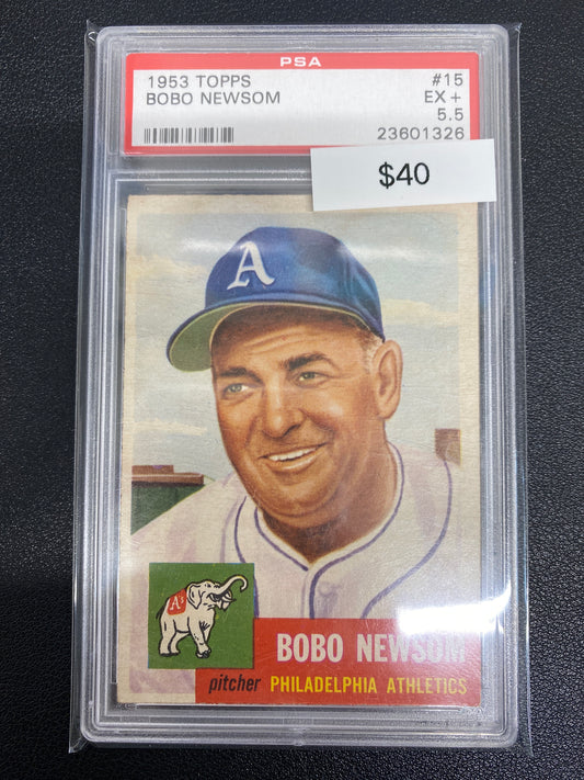 1953 Topps Bobo Newsom PSA 5.5