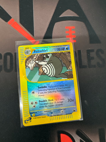 Pokemon Poliwhirl 88/144 reverse holo skyridge LP