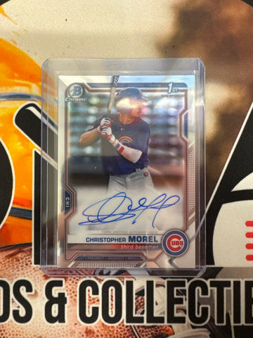 2021 Topps Bowman Chrome Christopher Morel 1st Bowman Autograph