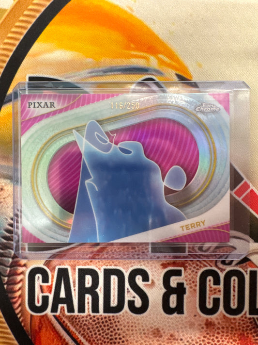 2025 Topps Chrome Disney Terry Pink Refractor /250